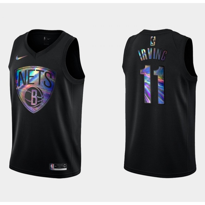 Men's Brooklyn Nets #11 Kyrie Irving Black Crucial Catch Stitched NBA Jersey Men's Brooklyn Nets #11 Kyrie Irving Black Crucial Catch Stitched NBA Jersey