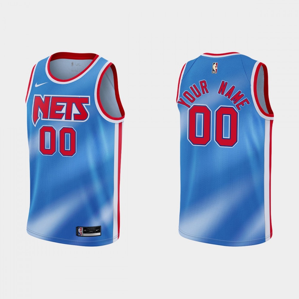 Men's Brooklyn Nets Active Player 2020-2021 Blue Dri-FIT Hardwood Stitched Classic Jersey