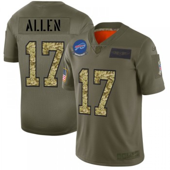 Men's Buffalo Bills #17 Josh Allen 2019 Olive/Camo Salute To Service Limited Stitched NFL Jersey Men's Buffalo Bills #17 Josh Allen 2019 Olive/Camo Salute To Service Limited Stitched NFL Jersey