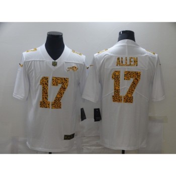 Men's Buffalo Bills #17 Josh Allen 2020 White Leopard Print Fashion Limited Stitched Jersey Men's Buffalo Bills #17 Josh Allen 2020 White Leopard Print Fashion Limited Stitched Jersey