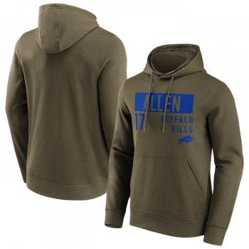 Men's Buffalo Bills #17 Josh Allen Fashion Name & Number Hoodie Men's Buffalo Bills #17 Josh Allen Fashion Name & Number Hoodie