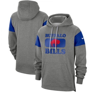Men's Buffalo Bills 2019 Grey Fan Gear Historic Pullover Hoodie Men's Buffalo Bills 2019 Grey Fan Gear Historic Pullover Hoodie
