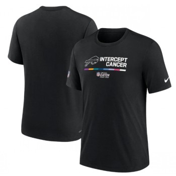 Men's Buffalo Bills 2022 Black Crucial Catch Performance T-Shirt Men's Buffalo Bills 2022 Black Crucial Catch Performance T-Shirt