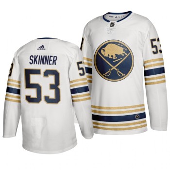 Men's Buffalo Sabres #53 Jeff Skinner 2019 White 50th Season Stitched NHL Jersey Men's Buffalo Sabres #53 Jeff Skinner 2019 White 50th Season Stitched NHL Jersey