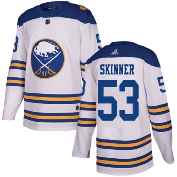 Men's Buffalo Sabres #53 Jeff Skinner White Stitched NHL Jersey Men's Buffalo Sabres #53 Jeff Skinner White Stitched NHL Jersey