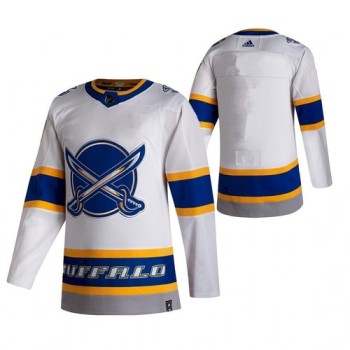 Men's Buffalo Sabres Blank White 2020-21 Reverse Retro Stitched Jersey Men's Buffalo Sabres Blank White 2020-21 Reverse Retro Stitched Jersey