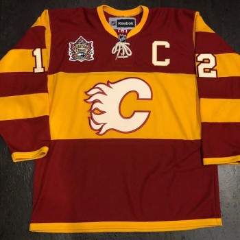 Men's Calgary Flames #12 Jarome Iginla Stitched Jersey Men's Calgary Flames #12 Jarome Iginla Stitched Jersey