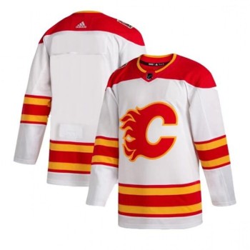 Men's Calgary Flames White Blank Away Stitched NHL Jersey Men's Calgary Flames White Blank Away Stitched NHL Jersey