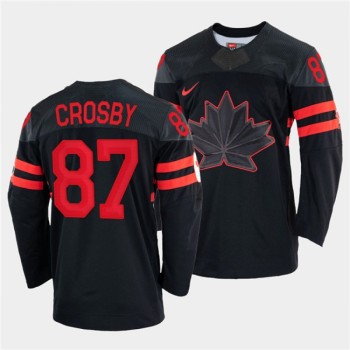 Men's Canada Hockey #87 Sidney Crosby 2022 Beijing Winter Olympic Black Stitched Jersey Men's Canada Hockey #87 Sidney Crosby 2022 Beijing Winter Olympic Black Stitched Jersey