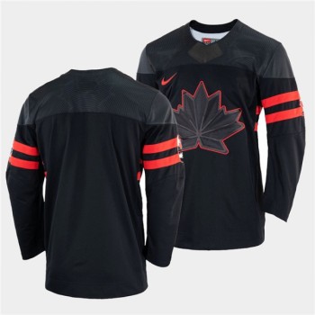 Men's Canada Hockey Blank 2022 Beijing Winter Olympic Black Stitched Jersey Men's Canada Hockey Blank 2022 Beijing Winter Olympic Black Stitched Jersey