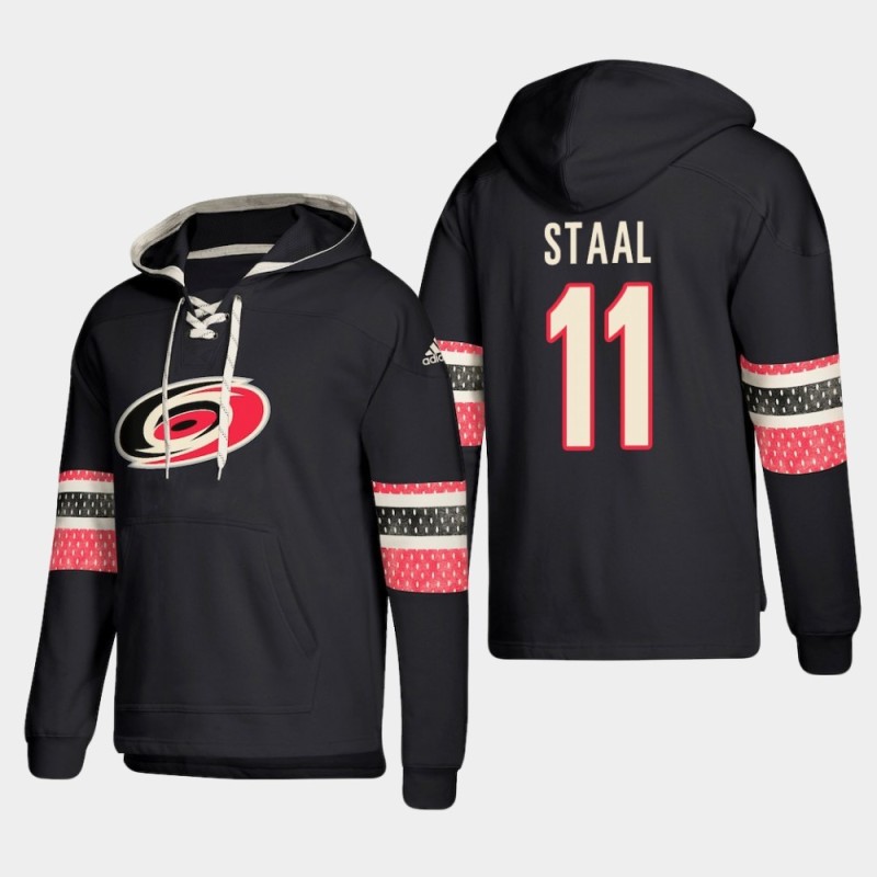 Men's Carolina Hurricanes #11 Jordan Staal Black Ageless Must-Have Lace-Up Pullover Hoodie Men's Carolina Hurricanes #11 Jordan Staal Black Ageless Must-Have Lace-Up Pullover Hoodie
