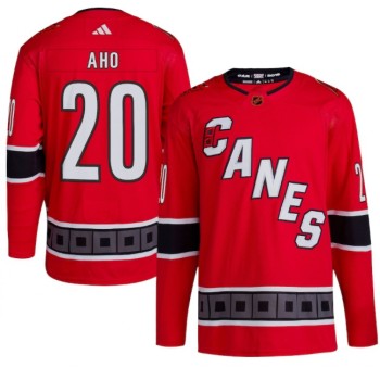 Men's Carolina Hurricanes #20 Sebastian Aho 2022/23 Reverse Retro Red Stitched Jersey Men's Carolina Hurricanes #20 Sebastian Aho 2022/23 Reverse Retro Red Stitched Jersey
