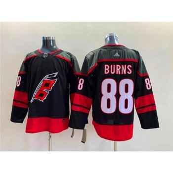 Men's Carolina Hurricanes #88 Brent Burns Black Stitched Jersey Men's Carolina Hurricanes #88 Brent Burns Black Stitched Jersey