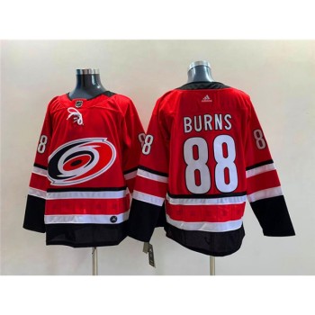 Men's Carolina Hurricanes #88 Brent Burns Red Stitched Jersey Men's Carolina Hurricanes #88 Brent Burns Red Stitched Jersey