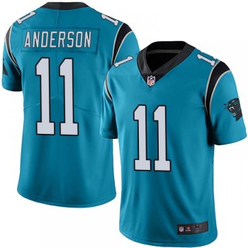 Men's Carolina Panthers #11 Robby Anderson Blue Vapor Untouchable Limited Stitched Jersey Men's Carolina Panthers #11 Robby Anderson Blue Vapor Untouchable Limited Stitched Jersey