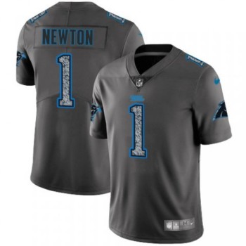 Men's Carolina Panthers #1 Cam Newton 2019 Gray Fashion Static Limited Stitched NFL Jersey Men's Carolina Panthers #1 Cam Newton 2019 Gray Fashion Static Limited Stitched NFL Jersey