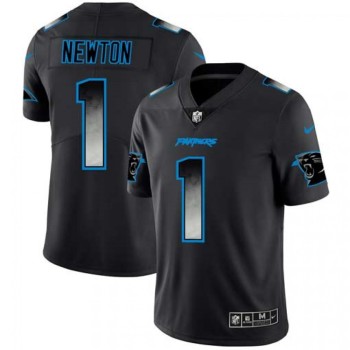 Men's Carolina Panthers #1 Cam Newton Black 2019 Smoke Fashion Limited Stitched NFL Jersey Men's Carolina Panthers #1 Cam Newton Black 2019 Smoke Fashion Limited Stitched NFL Jersey