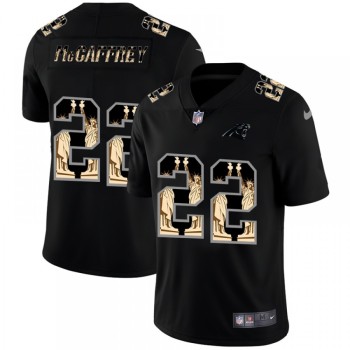 Men's Carolina Panthers #22 Christian McCaffrey 2019 Black Statue of Liberty Limited Stitched NFL Jersey Men's Carolina Panthers #22 Christian McCaffrey 2019 Black Statue of Liberty Limited Stitched NFL Jersey