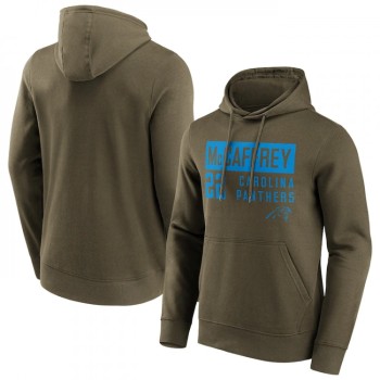 Men's Carolina Panthers #22 Christian McCaffrey Fashion Name & Number Hoodie Men's Carolina Panthers #22 Christian McCaffrey Fashion Name & Number Hoodie