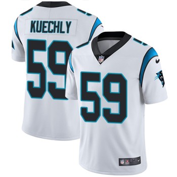 Men's Carolina Panthers #59 Luke Kuechly White Vapor Untouchable Player Limited Jersey Men's Carolina Panthers #59 Luke Kuechly White Vapor Untouchable Player Limited Jersey