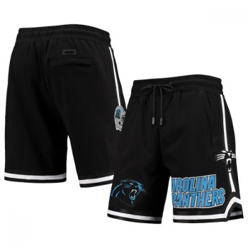Men's Carolina Panthers Black Shorts Men's Carolina Panthers Black Shorts