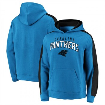 Men's Carolina Panthers Blue Game Time Arch Pullover Hoodie Men's Carolina Panthers Blue Game Time Arch Pullover Hoodie