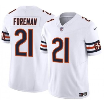 Men's Chicago Bears #21 D'Onta Foreman White 2023 F.U.S.E. Vapor Stitched Football Jersey Men's Chicago Bears #21 D'Onta Foreman White 2023 F.U.S.E. Vapor Stitched Football Jersey