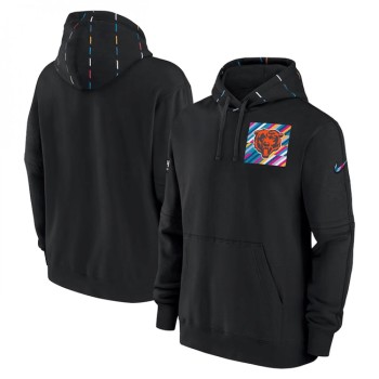 Men's Chicago Bears Black 2023 Crucial Catch Club Pullover Hoodie Men's Chicago Bears Black 2023 Crucial Catch Club Pullover Hoodie