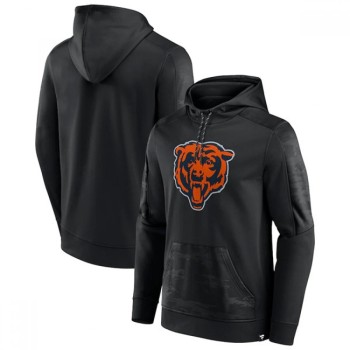 Men's Chicago Bears Black On The Ball Pullover Hoodie Men's Chicago Bears Black On The Ball Pullover Hoodie