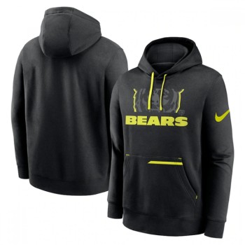 Men's Chicago Bears Black Volt Pullover Hoodie Men's Chicago Bears Black Volt Pullover Hoodie