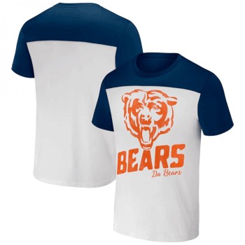 Men's Chicago Bears Cream/Navy x Darius Rucker Collection Colorblocked T-Shirt Men's Chicago Bears Cream/Navy x Darius Rucker Collection Colorblocked T-Shirt