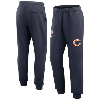 Men's Chicago Bears Navy Chop Block Fleece Sweatpants Men's Chicago Bears Navy Chop Block Fleece Sweatpants