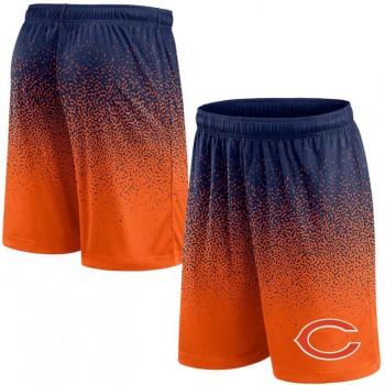 Men's Chicago Bears Navy/Orange Ombre Shorts Men's Chicago Bears Navy/Orange Ombre Shorts