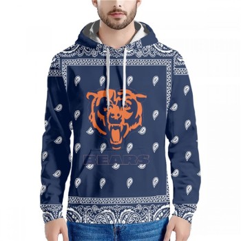 Men's Chicago Bears Navy Pullover Hoodie Men's Chicago Bears Navy Pullover Hoodie