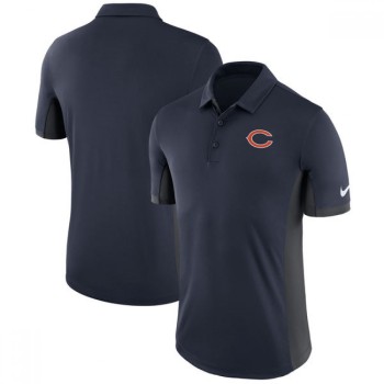 Men's Chicago Bears Navy Evergreen Polo Men's Chicago Bears Navy Evergreen Polo