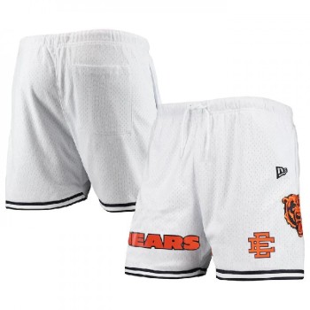 Men's Chicago Bears Pro White/Black Mesh Shorts Men's Chicago Bears Pro White/Black Mesh Shorts