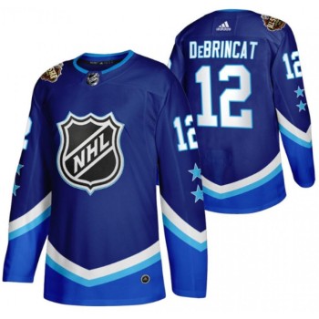 Men's Chicago Blackhawks #12 Alex DeBrincat 2022 All-Star Blue Stitched Jersey Men's Chicago Blackhawks #12 Alex DeBrincat 2022 All-Star Blue Stitched Jersey