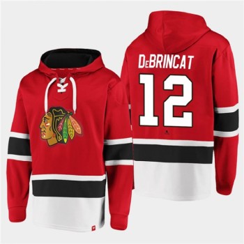 Men's Chicago Blackhawks #12 Alex DeBrincat Red All Stitched Sweatshirt Hoodie Men's Chicago Blackhawks #12 Alex DeBrincat Red All Stitched Sweatshirt Hoodie