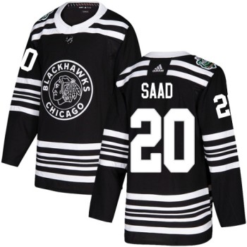 Men's Chicago Blackhawks #20 Brandon Saad Black 2019 Winter Classic Stitched NHL Jersey Men's Chicago Blackhawks #20 Brandon Saad Black 2019 Winter Classic Stitched NHL Jersey