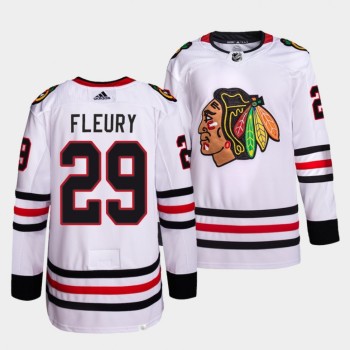 Men's Chicago Blackhawks #29 Marc-Andre Fleury White Stitched Jersey Men's Chicago Blackhawks #29 Marc-Andre Fleury White Stitched Jersey