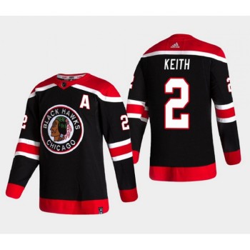 Men's Chicago Blackhawks #2 Duncan Keith Black Stitched NHL Jersey Men's Chicago Blackhawks #2 Duncan Keith Black Stitched NHL Jersey