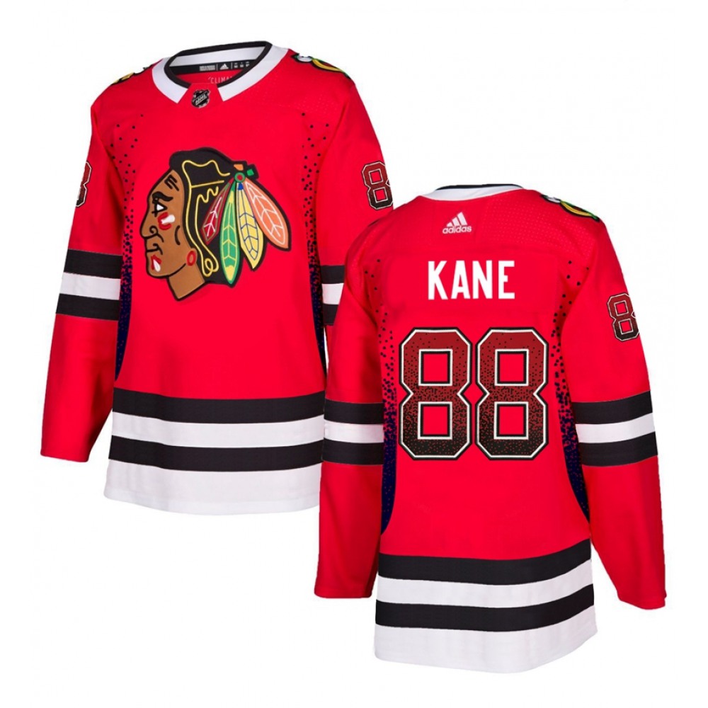 Men's Chicago Blackhawks #88 Patrick Kane Red Drift Fashion Stitched NHL Jersey