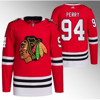 Men's Chicago Blackhawks #94 Corey Perry Red Stitched Hockey Jersey Men's Chicago Blackhawks #94 Corey Perry Red Stitched Hockey Jersey