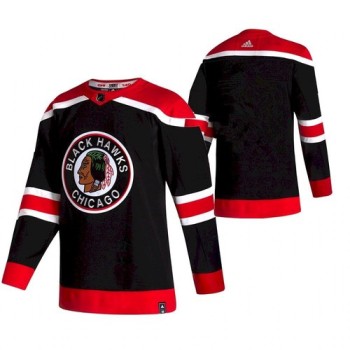 Men's Chicago Blackhawks Blank 2020-21 Black Reverse Retro Stitched Jersey Men's Chicago Blackhawks Blank 2020-21 Black Reverse Retro Stitched Jersey