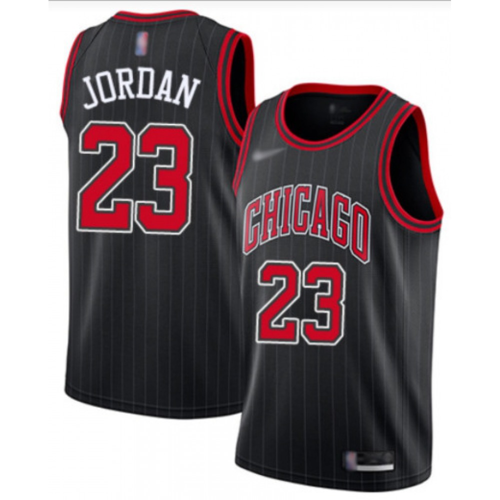 Men's Chicago Bulls #23 Michael Jordan Black Stitched Jersey