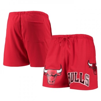 Men's Chicago Bulls Red Chenille Shorts Men's Chicago Bulls Red Chenille Shorts