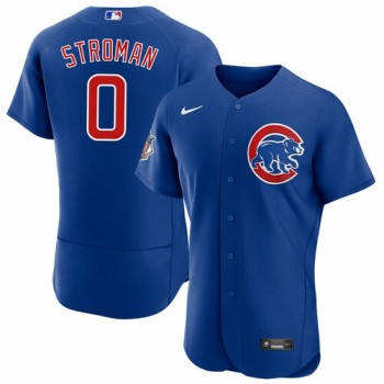 Men's Chicago Cubs #0 Marcus Stroman Blue Flex Base Stitched Jersey Men's Chicago Cubs #0 Marcus Stroman Blue Flex Base Stitched Jersey