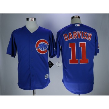 Men's Chicago Cubs #11 Yu Darvish Royal Cool Base Stitched MLB Jersey Men's Chicago Cubs #11 Yu Darvish Royal Cool Base Stitched MLB Jersey