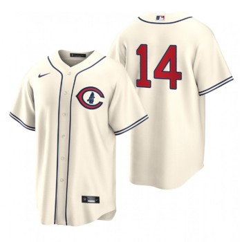 Men's Chicago Cubs #14 Ernie Banks 2022 Cream Field of Dreams Cool Base Stitched Baseball Jersey Men's Chicago Cubs #14 Ernie Banks 2022 Cream Field of Dreams Cool Base Stitched Baseball Jersey
