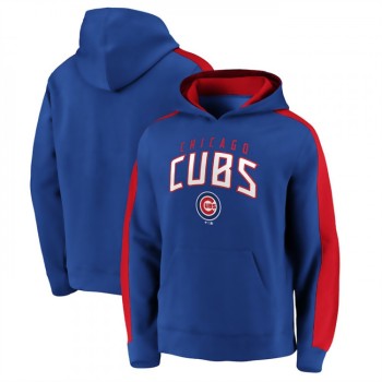 Men's Chicago Cubs Royal Game Time Arch Pullover Hoodie Men's Chicago Cubs Royal Game Time Arch Pullover Hoodie